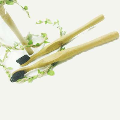 Charcoal Teeth Whitening  Amazon hot Selling Personalized Bamboo Toothbrush