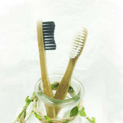 Charcoal Teeth Whitening environment protect Eco Bamboo Toothbrush