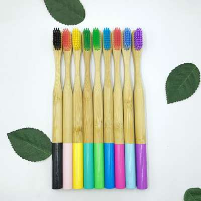 Environmental Bamboo Toothbrush Oral Care Teeth Brushes Eco Soft Natural Brush with colorful painting handle